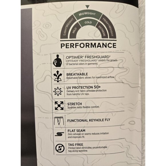 Mens Cuddl Duds Midweight Cottonwear Performance Base Layer Pants Grey Size XXL - Picture 5 of 10